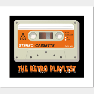 Cassette Tape Stereo Retro Playlist Posters and Art